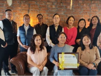 Handing over Elderline-14567 National Helpline for Senior Citizens, Nagaland